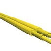02-E9/CWJH-E27,2-fiber, 9/125 µm, 2.7x5.4 mm, jacket color: yellow